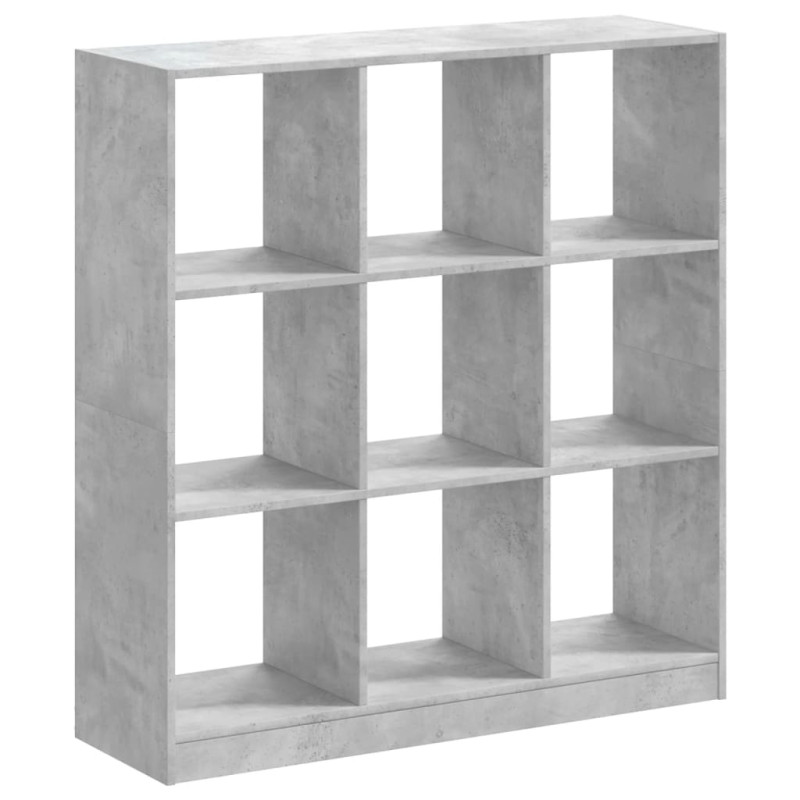Regał, szarość betonu, 102x32x108 cm, materiał drewnopochodny