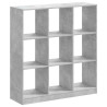 Regał, szarość betonu, 102x32x108 cm, materiał drewnopochodny