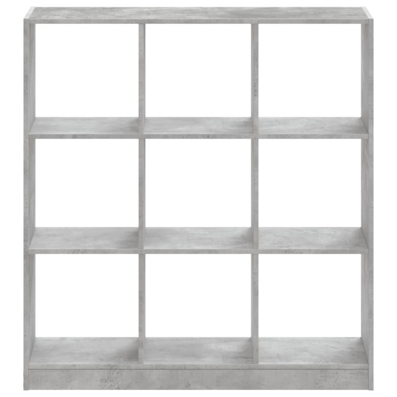 Regał, szarość betonu, 102x32x108 cm, materiał drewnopochodny
