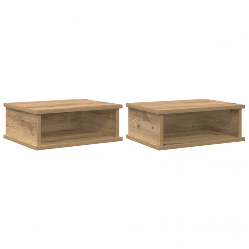 Stolik nocny 2 pcs Dąb rzemieślniczy 40 x 31 x 15 cm