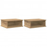 Stolik nocny 2 pcs Dąb rzemieślniczy 40 x 31 x 15 cm