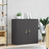 Szafka do przechowywania Czarny 90 x 40 x 90 cm Stal