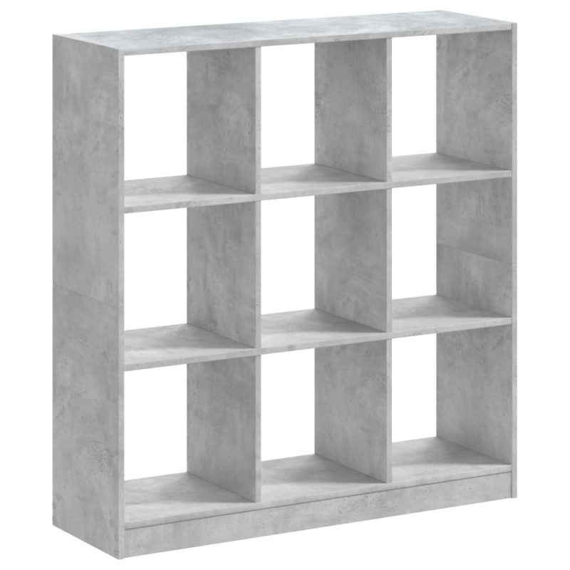 Regał, szarość betonu, 102x32x108 cm, materiał drewnopochodny