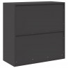 Szafka do przechowywania Czarny 90 x 40 x 90 cm Stal