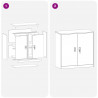 Szafka do przechowywania Czarny 90 x 40 x 90 cm Stal