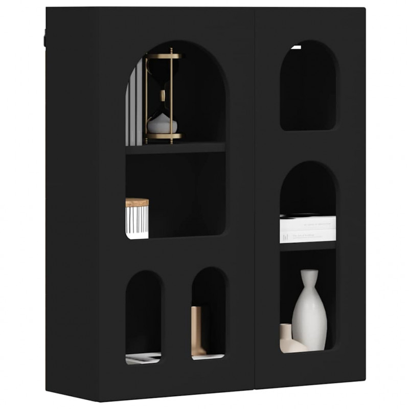 Szafka wisząca Czarny 59 x 20 x 71,5 cm Materiał drewnopochodny