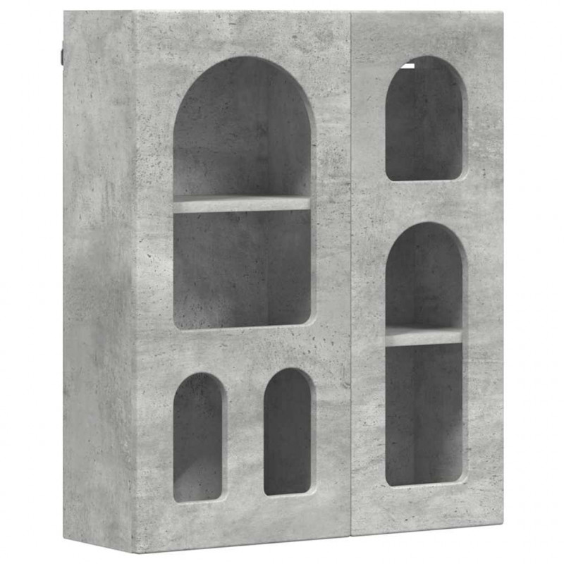 Szafka wisząca z półką Betonowy szary 59 x 20 x 71,5 cm