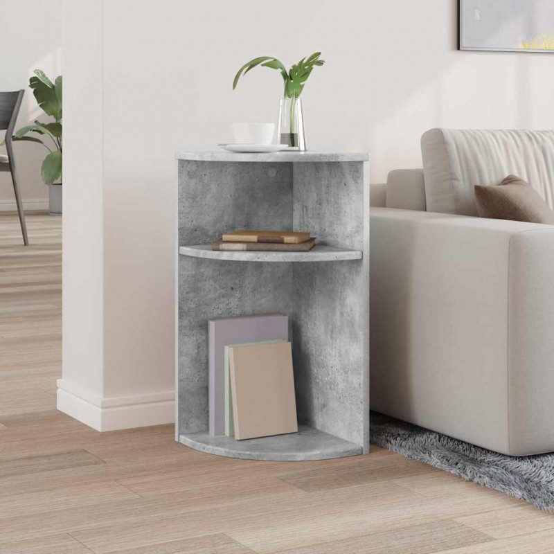 Stolik końcowy Betonowy szary 29,6 x 29,6 x 60 cm