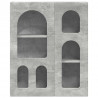 Szafka wisząca z półką Betonowy szary 59 x 20 x 71,5 cm