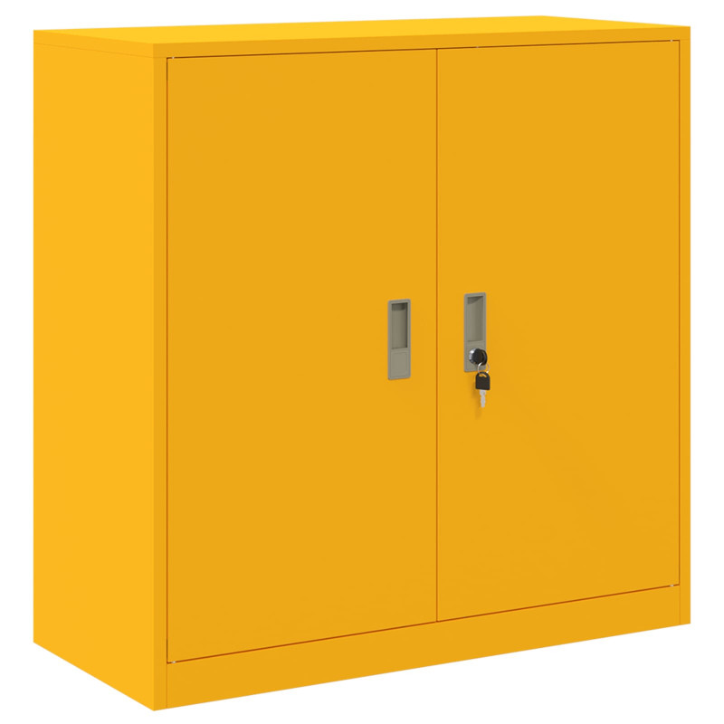 Szafka do przechowywania Musztardowy Żółty 90 x 40 x 90 cm Stal