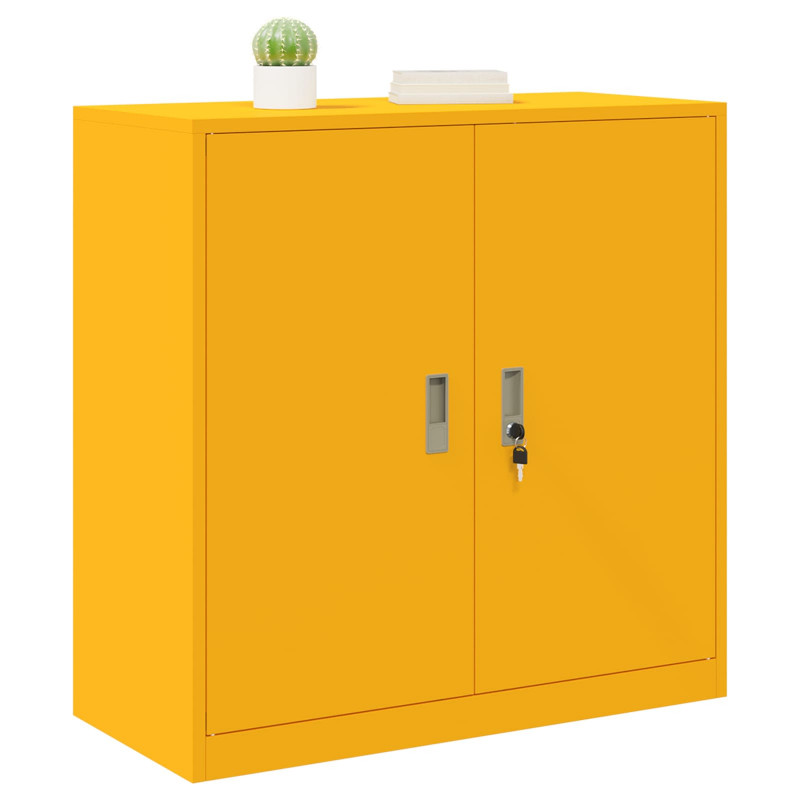 Szafka do przechowywania Musztardowy Żółty 90 x 40 x 90 cm Stal