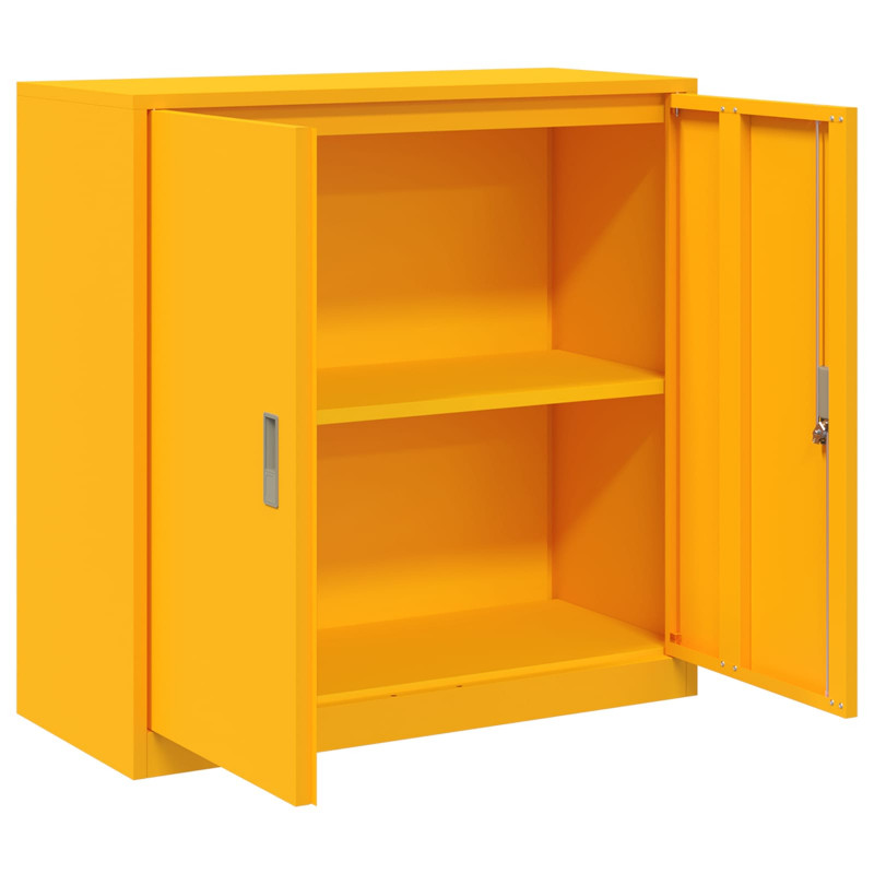 Szafka do przechowywania Musztardowy Żółty 90 x 40 x 90 cm Stal