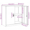 Szafka do przechowywania Musztardowy Żółty 90 x 40 x 90 cm Stal