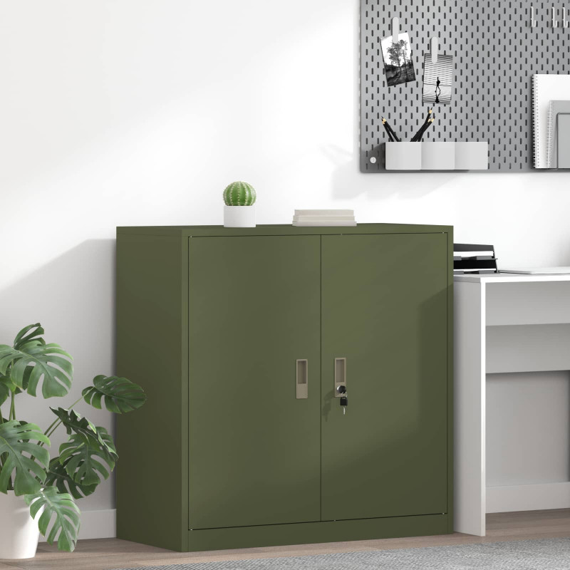 Szafka do przechowywania Zielony oliwkowy 90 x 40 x 90 cm Stal