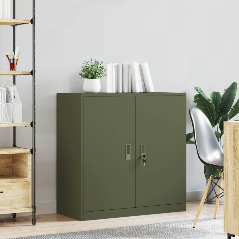 Szafka do przechowywania Zielony oliwkowy 90 x 40 x 90 cm Stal