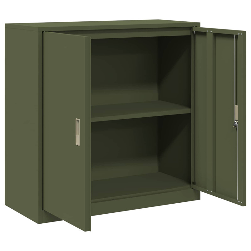 Szafka do przechowywania Zielony oliwkowy 90 x 40 x 90 cm Stal