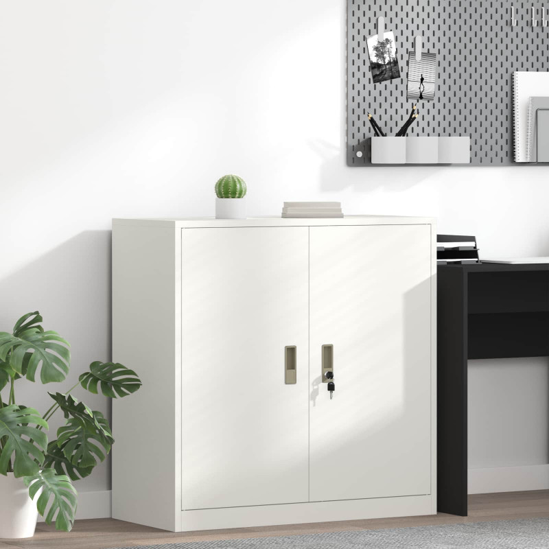 Szafka do przechowywania Biały 90 x 40 x 90 cm Stal
