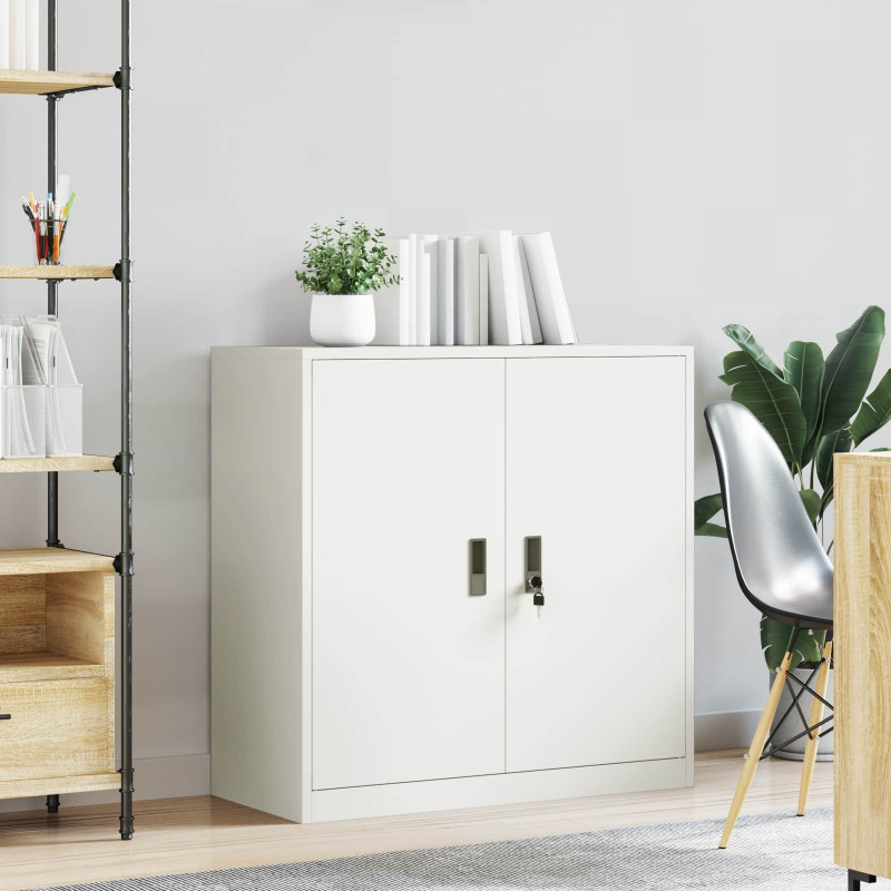 Szafka do przechowywania Biały 90 x 40 x 90 cm Stal