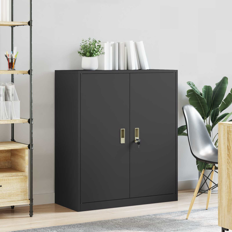 Szafka do przechowywania Czarny 90 x 40 x 105 cm Stal