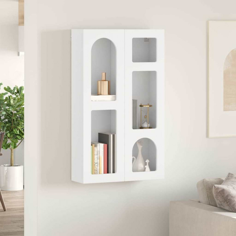 Szafka wisząca Biały 59 x 20 x 100 cm Materiał drewnopochodny