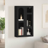 Szafka wisząca Czarny 59 x 20 x 100 cm Materiał drewnopochodny