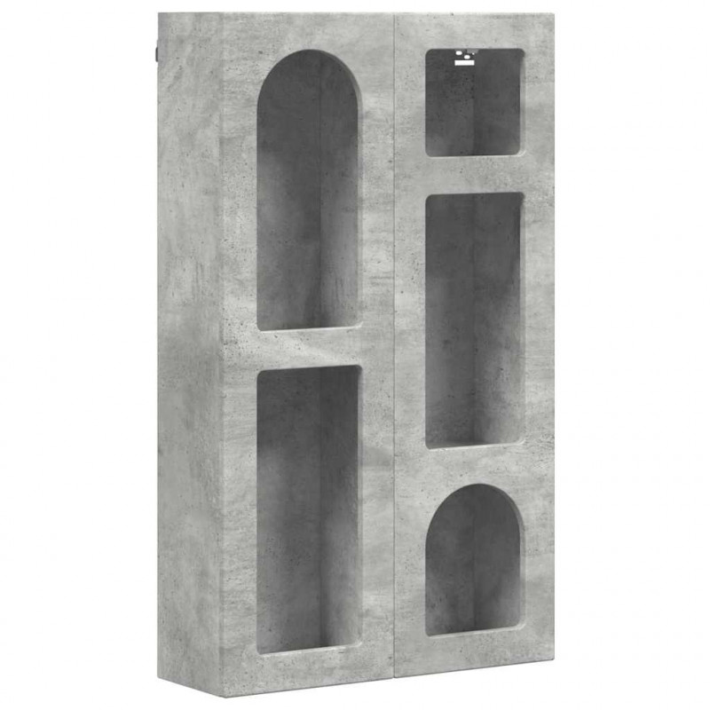 Szafka wisząca z półką Betonowy szary 59 x 20 x 100 cm