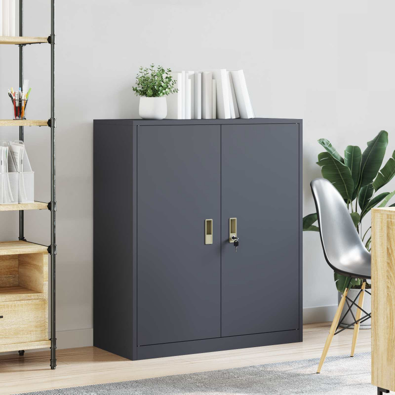 Szafka do przechowywania Antracyt 90 x 40 x 105 cm Stal