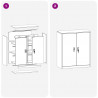 Szafka do przechowywania Antracyt 90 x 40 x 105 cm Stal