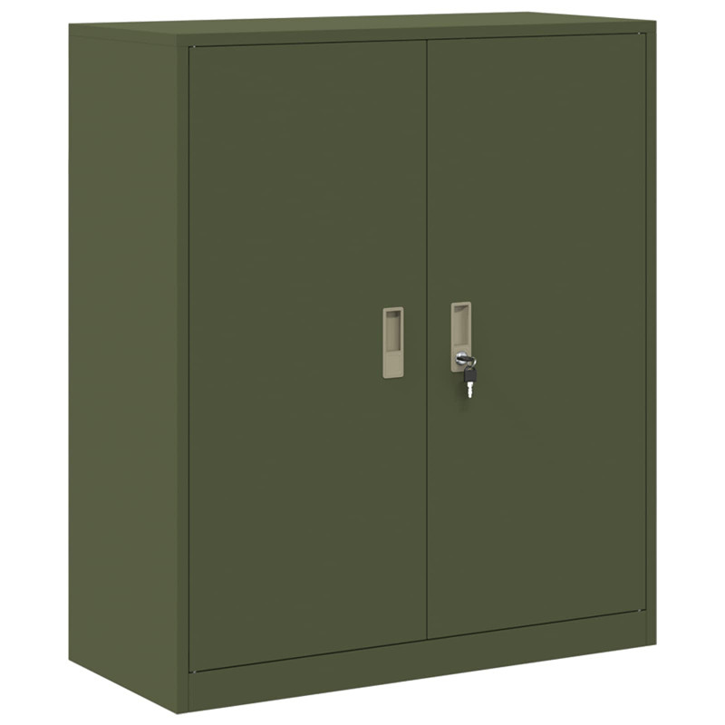 Szafka do przechowywania Zielony oliwkowy 90 x 40 x 105 cm Stal