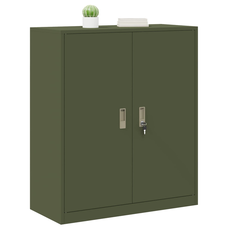 Szafka do przechowywania Zielony oliwkowy 90 x 40 x 105 cm Stal