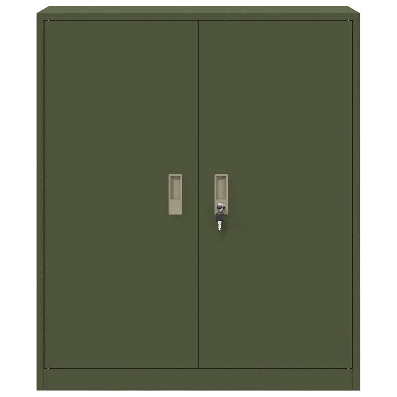 Szafka do przechowywania Zielony oliwkowy 90 x 40 x 105 cm Stal