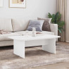 Stolik kawowy Biały 93 x 53 x 33 cm Materiał drewnopochodny