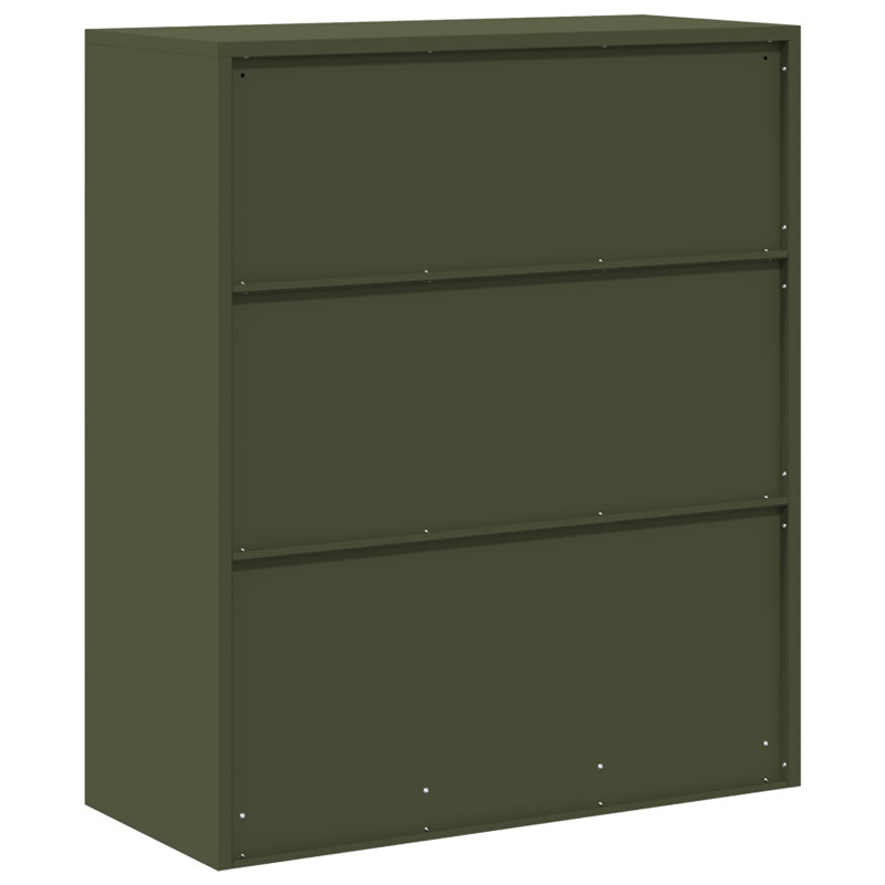 Szafka do przechowywania Zielony oliwkowy 90 x 40 x 105 cm Stal