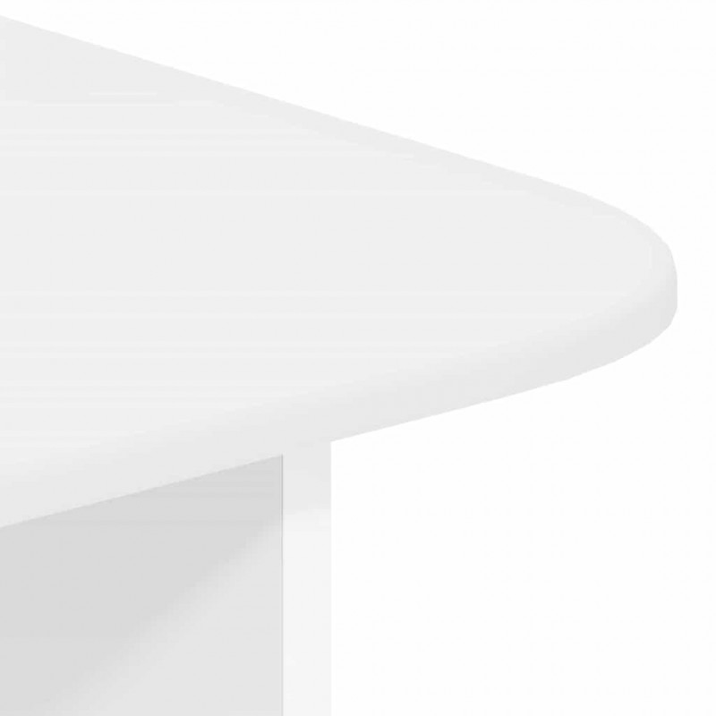 Stolik kawowy Biały 93 x 53 x 33 cm Materiał drewnopochodny