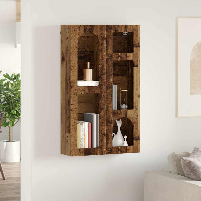 Szafka wisząca z półką Stare drewno 59 x 20 x 100 cm