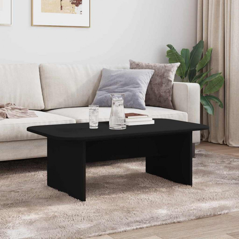 Stolik kawowy Czarny 93 x 53 x 33 cm Materiał drewnopochodny