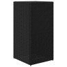 Donica ogrodowa, czarna, 40x40x80 cm, rattan PE