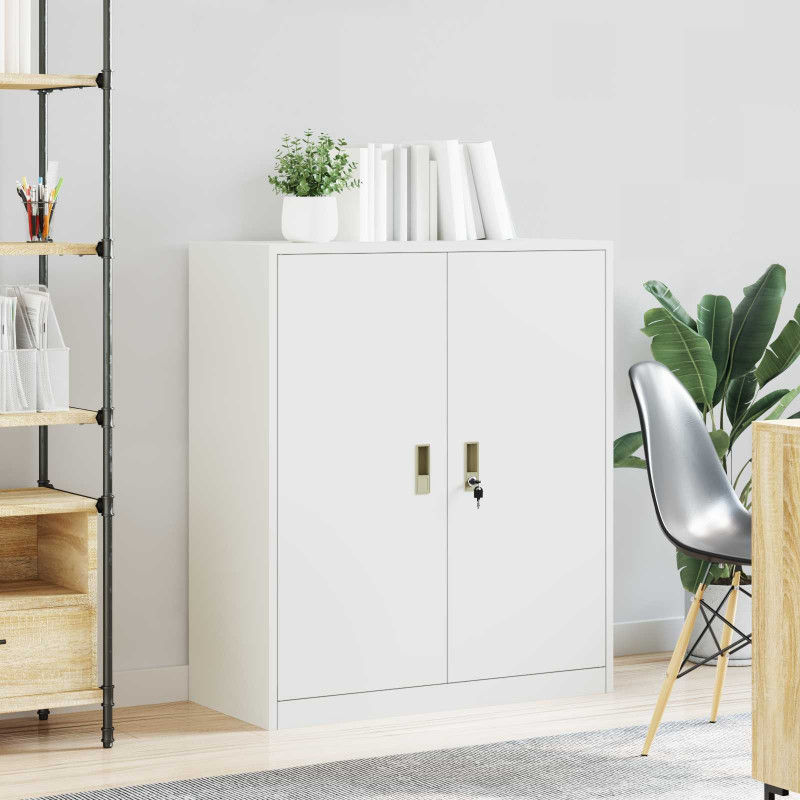 Szafka do przechowywania Biały 90 x 40 x 105 cm Stal