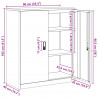 Szafka do przechowywania Biały 90 x 40 x 105 cm Stal