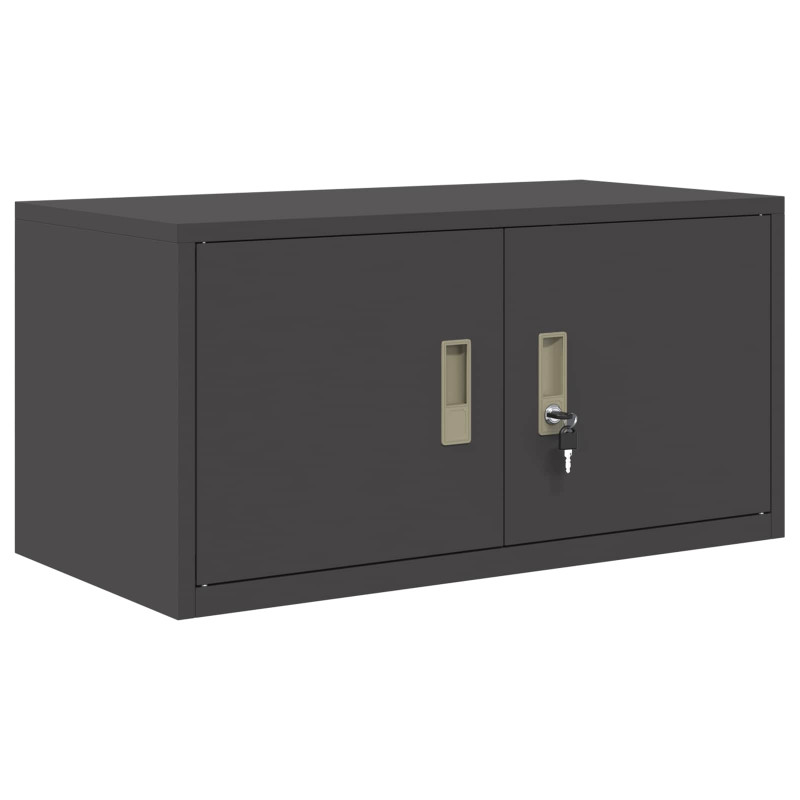 Szafka do przechowywania Czarny 80 x 40 x 40 cm Stal