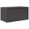 Szafka do przechowywania Czarny 80 x 40 x 40 cm Stal