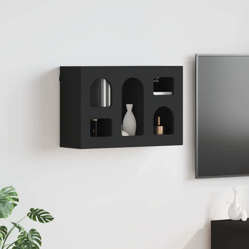 Szafka wisząca Czarny 60 x 20 x 40 cm Materiał drewnopochodny