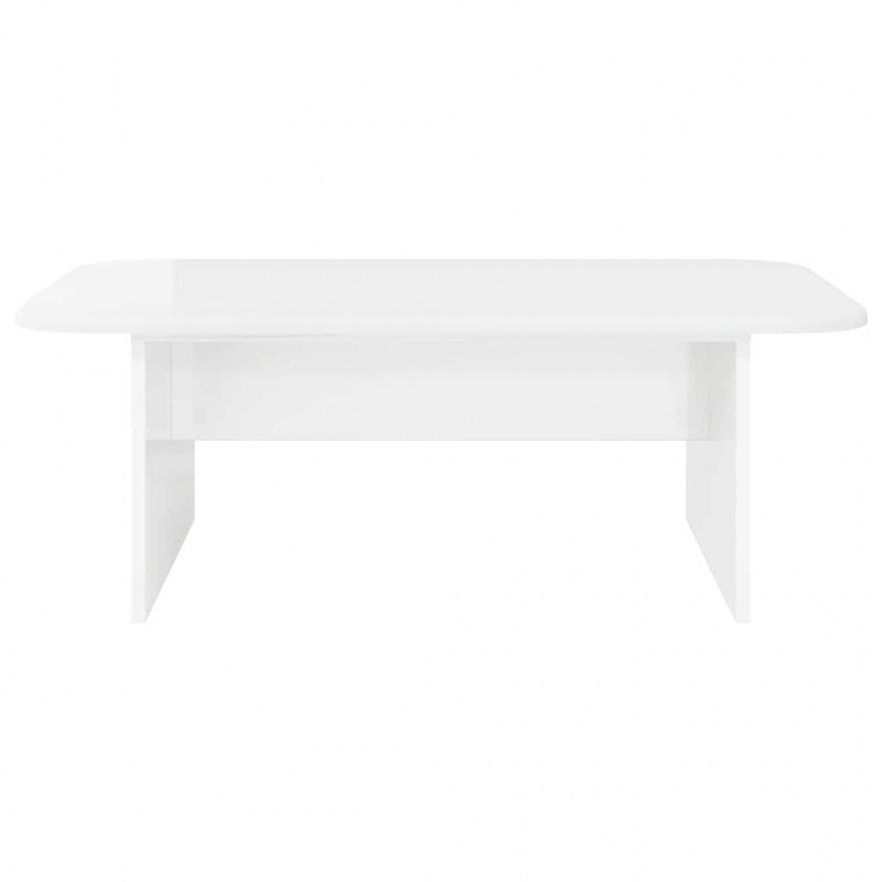 Stolik kawowy Wysoki połysk biały 93 x 53 x 33 cm