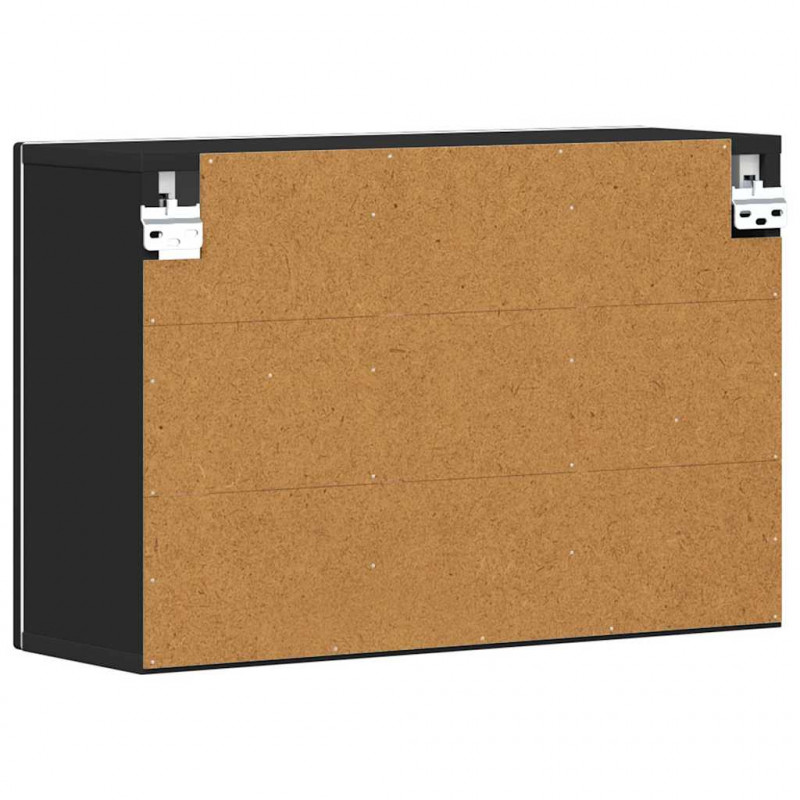 Szafka wisząca Czarny 60 x 20 x 40 cm Materiał drewnopochodny