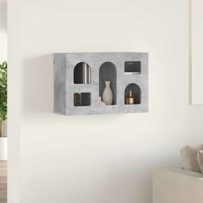 Szafka wisząca z półką Betonowy szary 60 x 20 x 40 cm