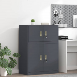 Szafka do przechowywania Antracyt 80 x 40 x 40 cm Stal