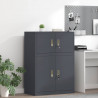Szafka do przechowywania Antracyt 80 x 40 x 40 cm Stal