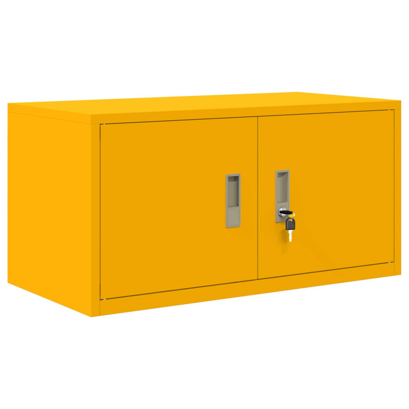 Szafka do przechowywania Musztardowy Żółty 80 x 40 x 40 cm Stal