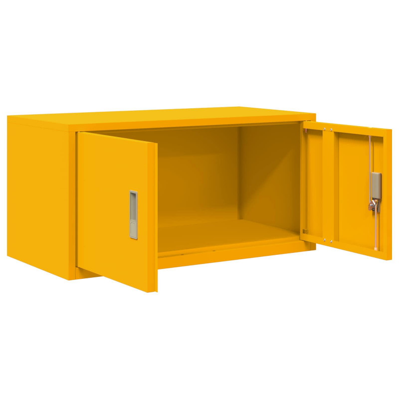Szafka do przechowywania Musztardowy Żółty 80 x 40 x 40 cm Stal