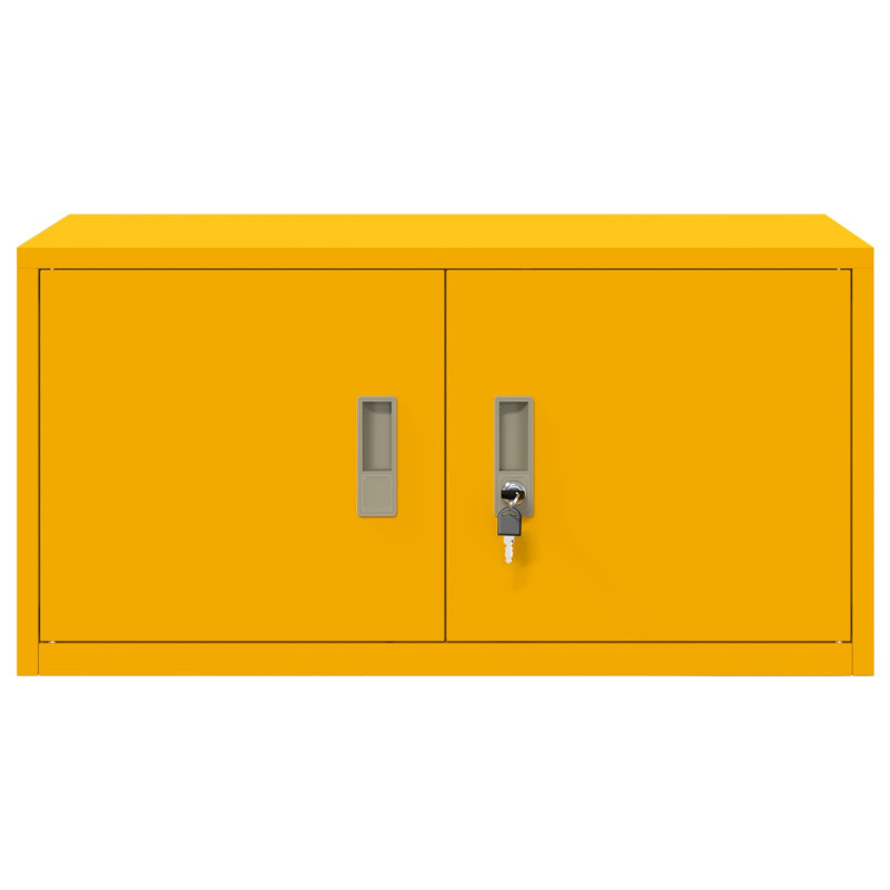 Szafka do przechowywania Musztardowy Żółty 80 x 40 x 40 cm Stal